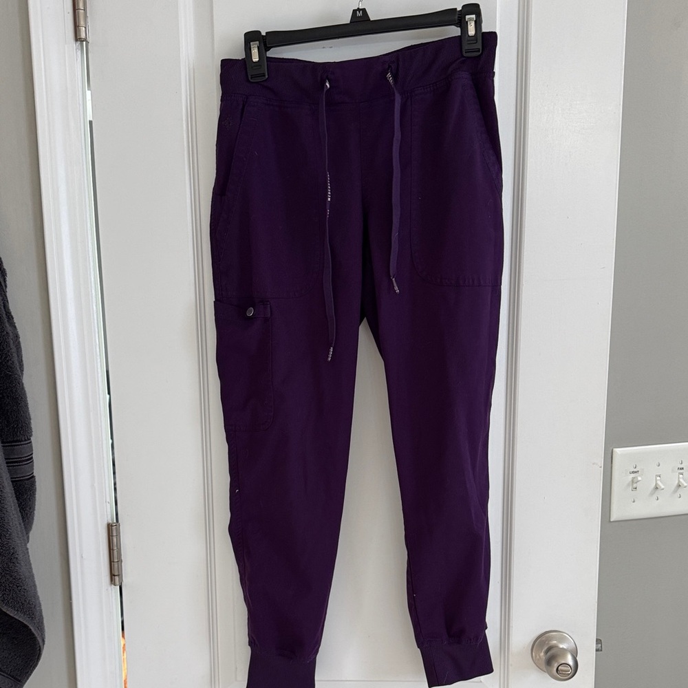 Med Couture Scrub Pants - Jogger - Eggplant